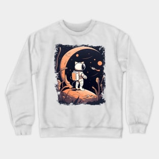 I'm Cat Astronaut, Funny Cat Floating Around The Planets Crewneck Sweatshirt